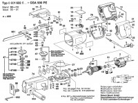 Bosch 0 601 632 603 Gsa 900 Pe Reciprocating Saw 220 V / Eu Spare Parts